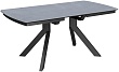 стол Атланта-3/Q (керамика) 130х90(+37) (ноги черные) (керамика ARMANI GREY)
