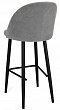 стул Капри-5 БАРНЫЙ нога черная 700 (Т180 светло-серый)
