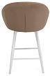 стул Моне полубарный нога белая 600 F360 (Т184 кофе с молоком)