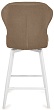 стул Марио полубарный нога белая 600 F360 (Т184 кофе с молоком)