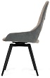 стул Неаполь нога черная 1F40 (360°)  (Т180 светло-серый и Т177 графит)
