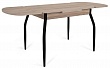 стол Порто-1 110х70 (+30+30) (ноги графит) лофт