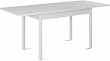 стол Милан-мини EVO 90х60 (+30+30) (ноги 4 белый) (Белый цемент)