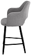 стул Эспрессо-2 полубарный нога черная 600 (Т180 светло-серый)