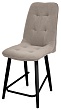 стул Бакарди полубарный-мини нога черная 500 (Т170 бежевый)