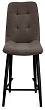 стул Бакарди полубарный нога черная 600 (Т173 капучино)