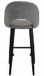 стул Капри-4 БАРНЫЙ нога черная 700 (Т180 светло-серый)