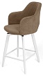 стул Эспрессо-2 полубарный нога белая 600 360F47 (Т184 кофе с молоком)