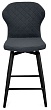 стул Марио полубарный нога черная 600 F360 (Т177 графит)