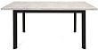 Стол Нагано-3L 85х130 (+40) (царга Чёрный/лам.Светлый цемент)