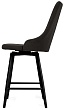 стул Клэр полубарный нога черная 600 F360 (Т190 горький шоколад)
