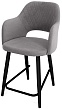 стул Эспрессо-2 полубарный-мини нога черная 500 (Т180 светло-серый)