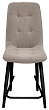 стул Бакарди полубарный-мини нога черная 500 (Т170 бежевый)