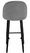 стул Капри-5 БАРНЫЙ нога черная 700 (Т180 светло-серый)