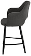 стул Эспрессо-2 полубарный нога черная 600 (Т190 горький шоколад)