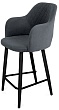 стул Эспрессо-2 полубарный нога черная 600 (Т177 графит)