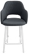 стул Эспрессо-2 полубарный нога белая 600 (Т177 графит)