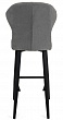 стул Марио БАРНЫЙ нога черная 700 (Т180 светло-серый)