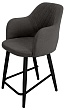 стул Эспрессо-2 полубарный-мини нога черная 500 (Т190 горький шоколад)